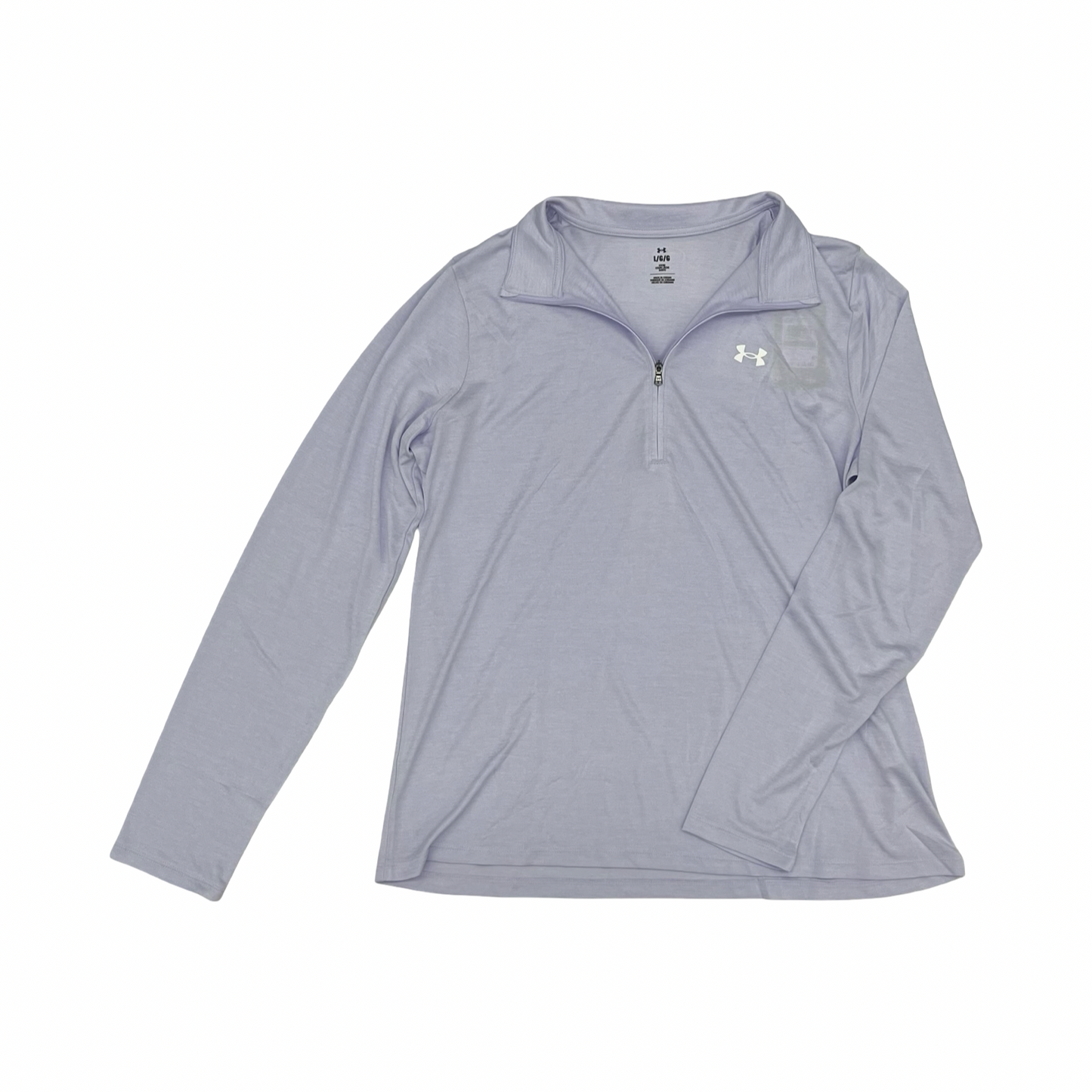 Athletic Top Ls Collar By Under Armour In Purple, Size:L