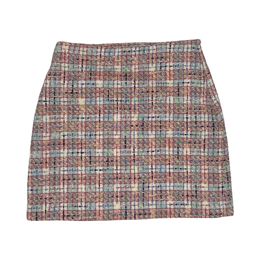 Skirt Mini & Short By Loft In Pink & White, Size:2