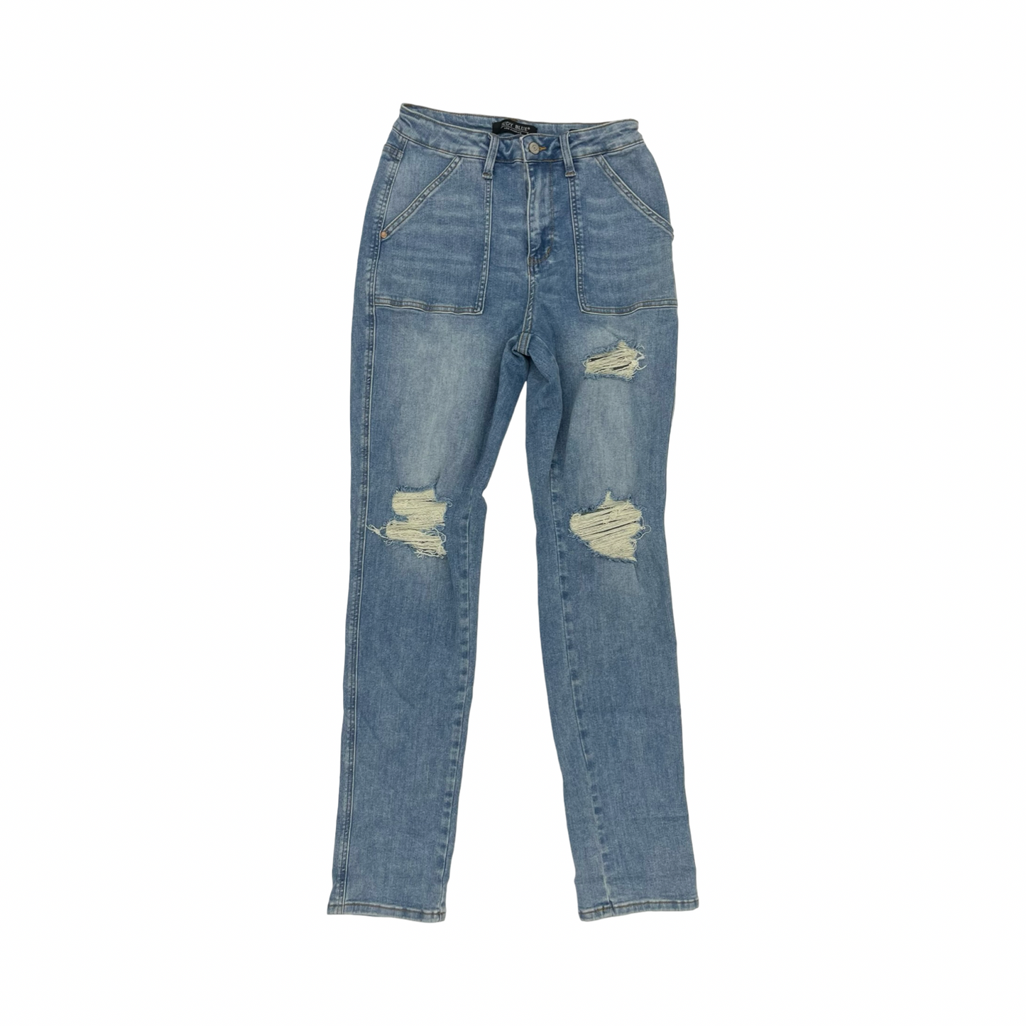 Jeans Boyfriend By Judy Blue In Blue Denim, Size:8