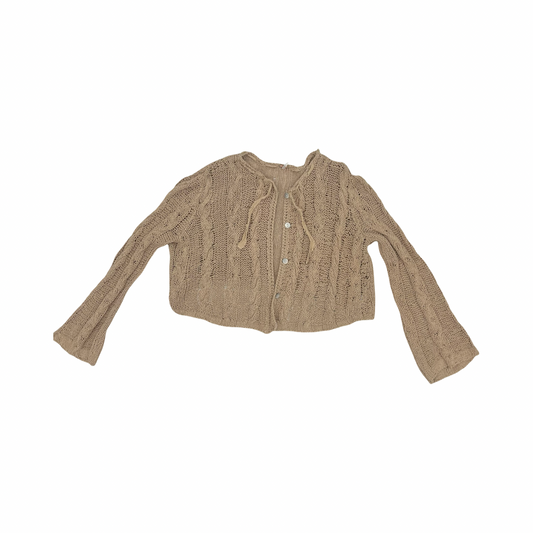 Sweater Cardigan By Free People In Brown, Size:M