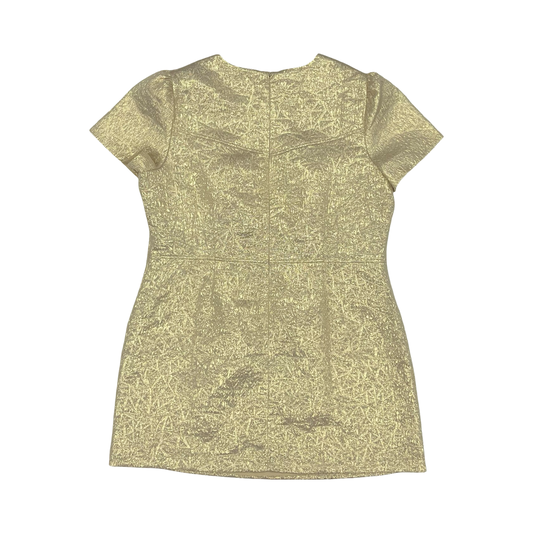 Dress Party Short By Loft In Gold, Size:16