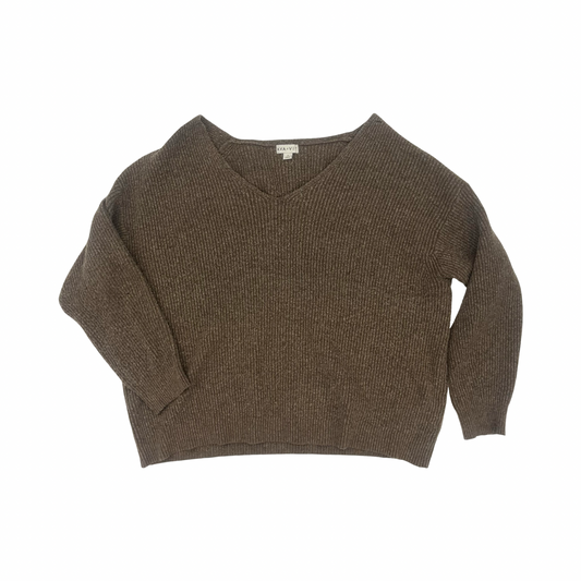 Sweater By Ava & Viv In Brown, Size:2X