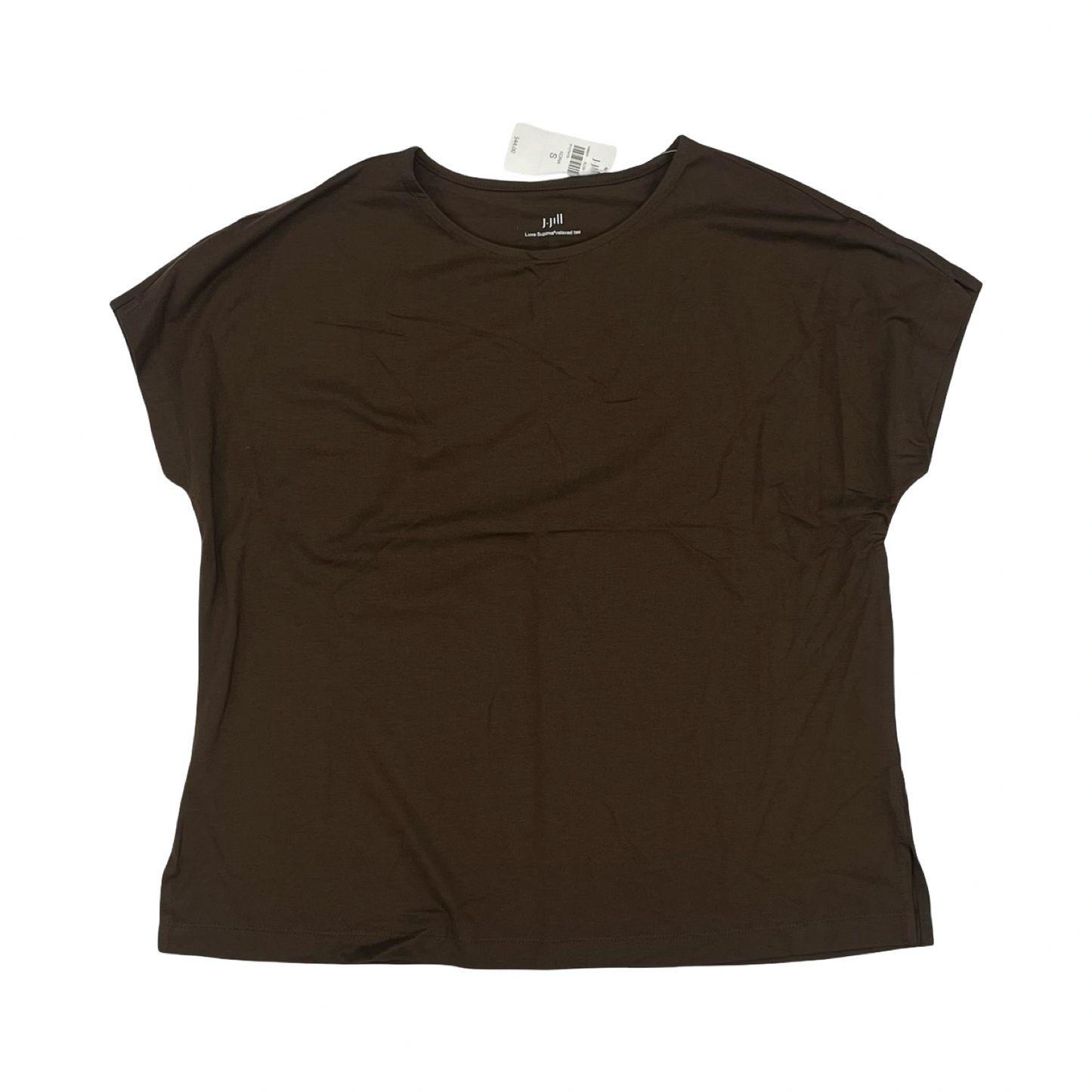 Top Ss Basic By J. Jill In Brown, Size:S