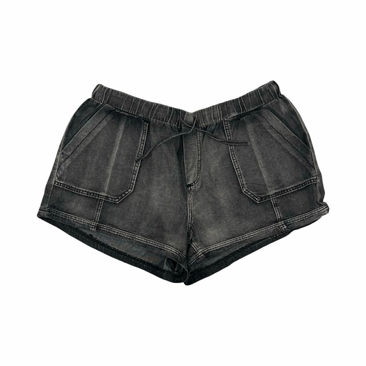 Shorts By Shein In Black Denim, Size:4X