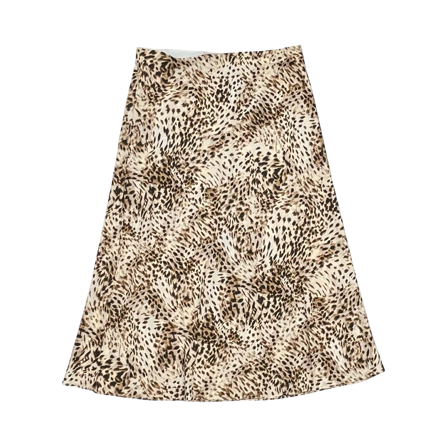 Skirt Midi By Loft In Leopard Print, Size:L