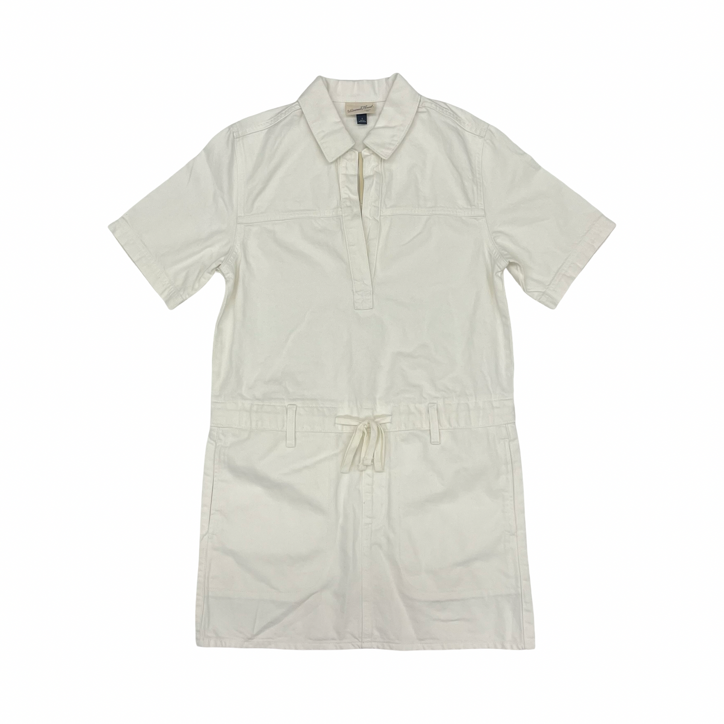 Dress Casual Short By Universal Thread In Cream Denim, Size:S