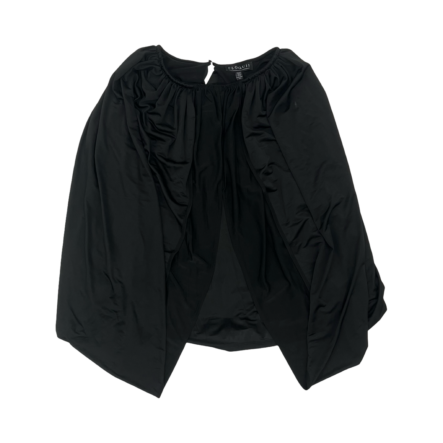 Blouse Sleeveless By Eloquii In Black, Size:3X