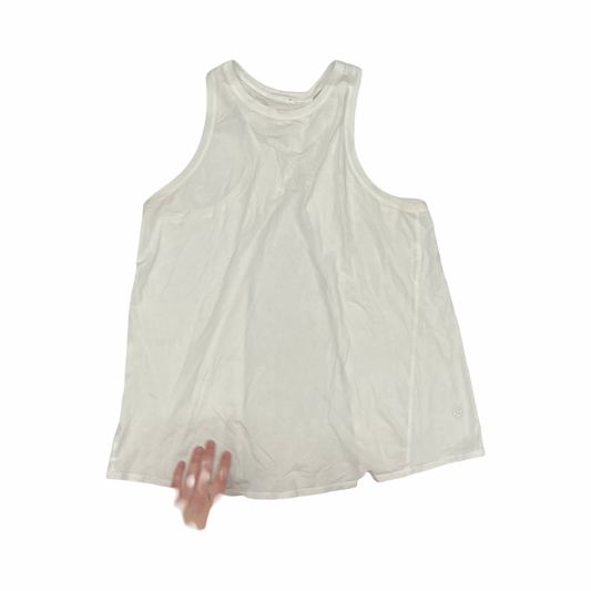 Athletic Tank Top By Lululemon In Cream, Size:M