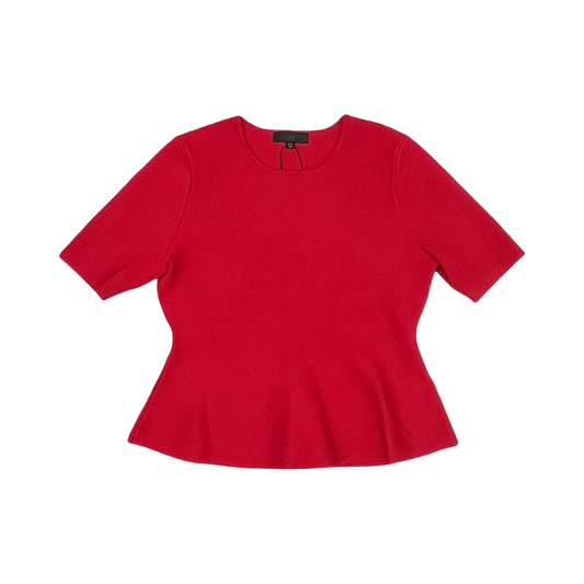 Blouse Ss By Zara In Red, Size:L