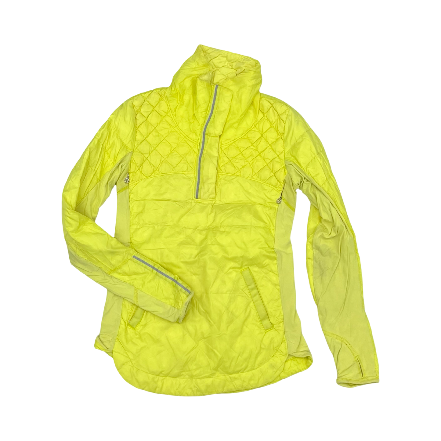 Athletic Sweatshirt Crewneck By Lululemon In Yellow, Size:M