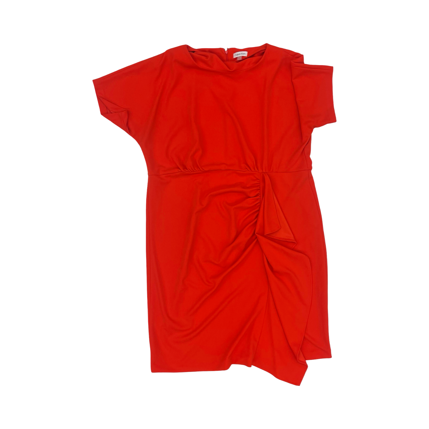Dress Work By Calvin Klein In Red, Size:18