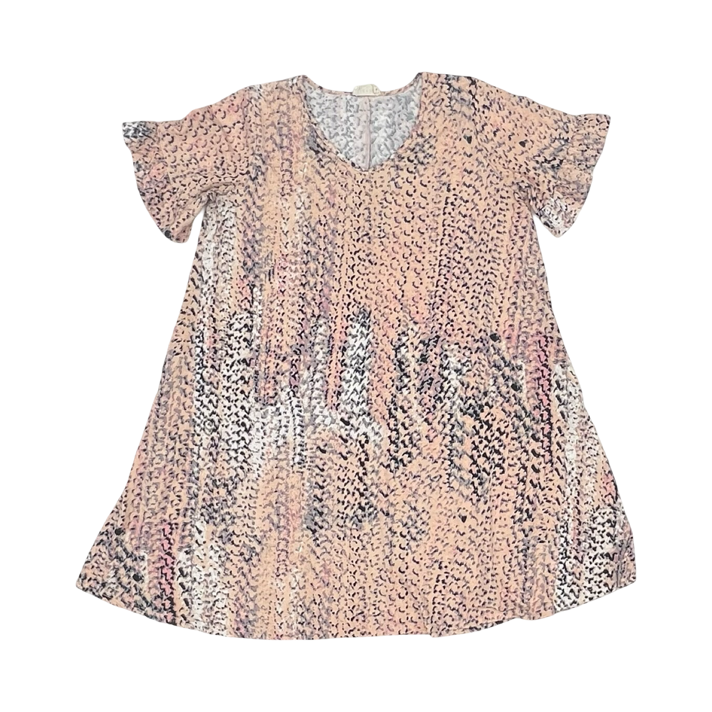 Dress Casual Short By Ninexis In Black & Pink, Size:Xl