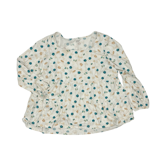 Top Ls By Lands End In Floral Print, Size:1X