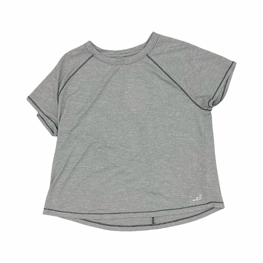 Athletic Top Ss By Bcg In Grey & White, Size:L