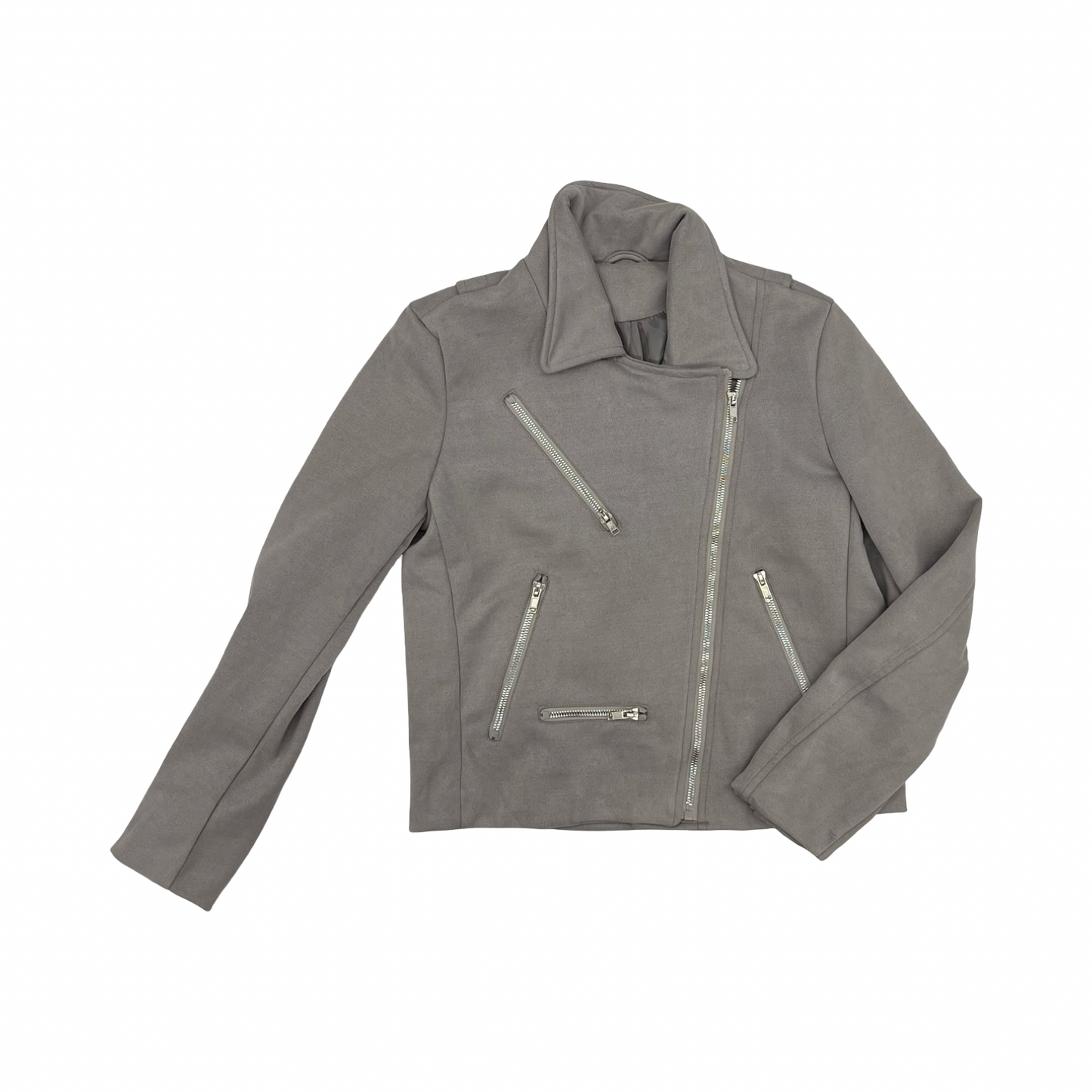 Jacket Moto By Cmf In Grey, Size:S