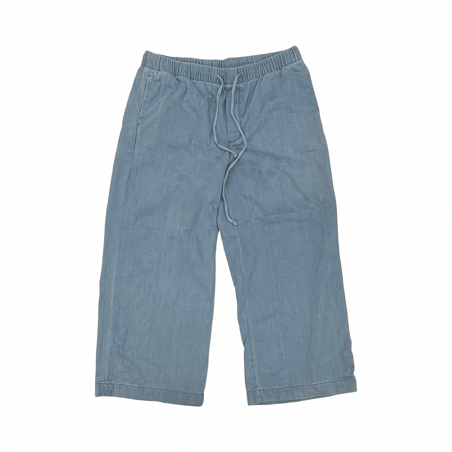 Pants Wide Leg By American Eagle In Blue Denim, Size:L