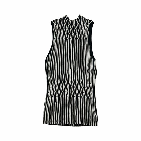 Top Sleeveless By White House Black Market In Black & White, Size:L