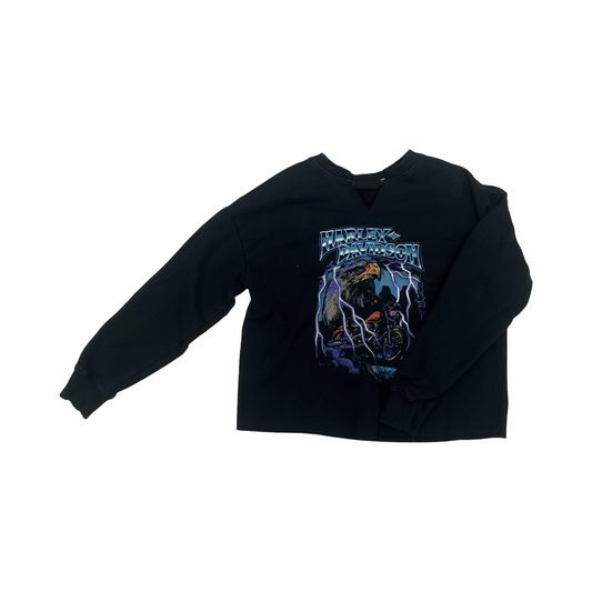 Sweatshirt Crewneck By Harley Davidson In Black, Size:M