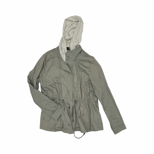 Jacket Utility By Torrid In Green & Grey, Size:M