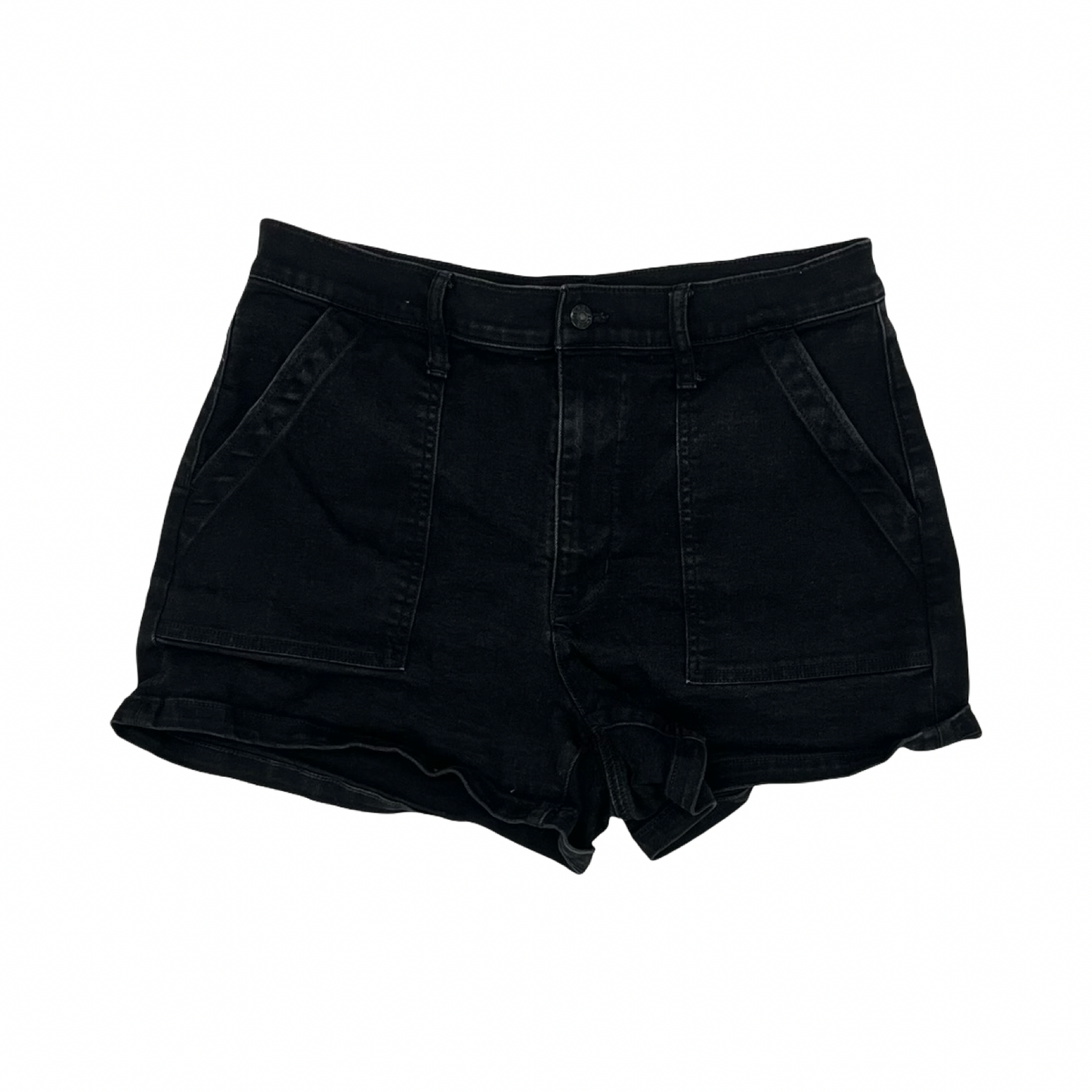 Shorts By J. Crew In Black Denim, Size:12