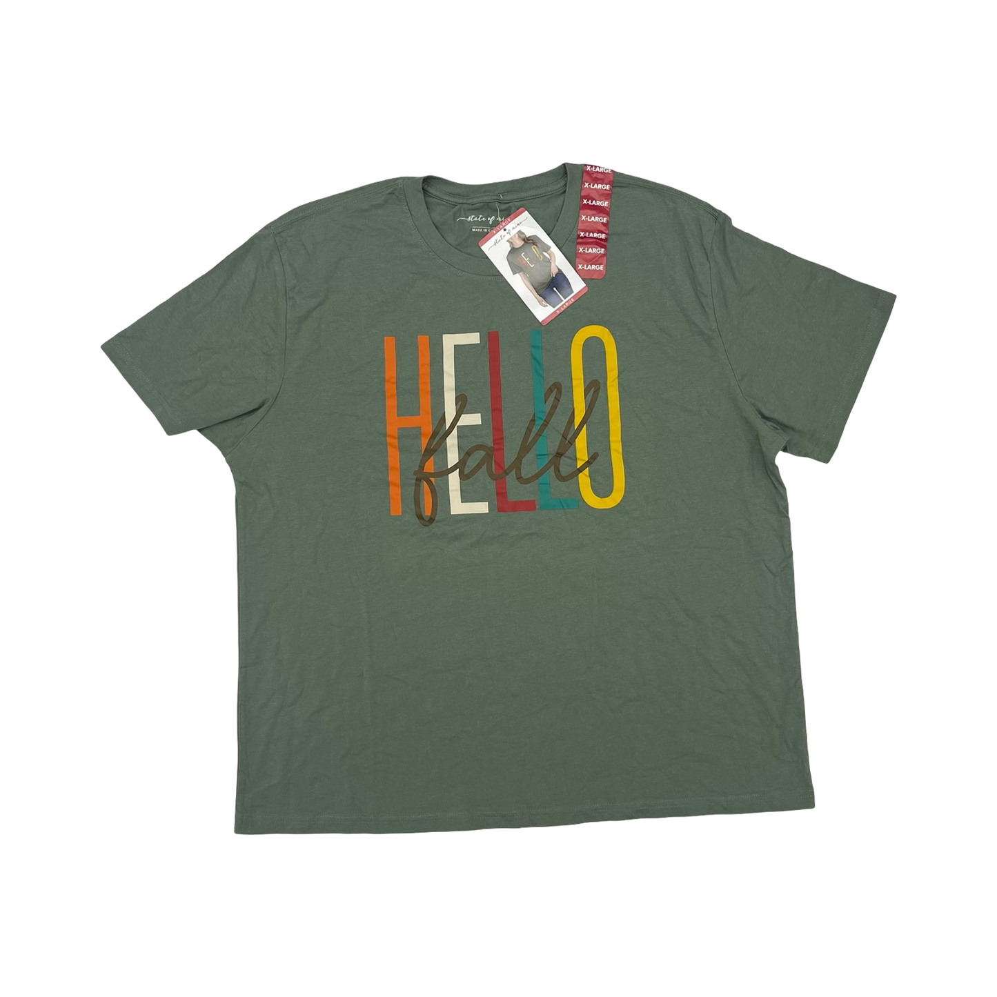 Top Ss By State Of Mine In Green, Size:Xl