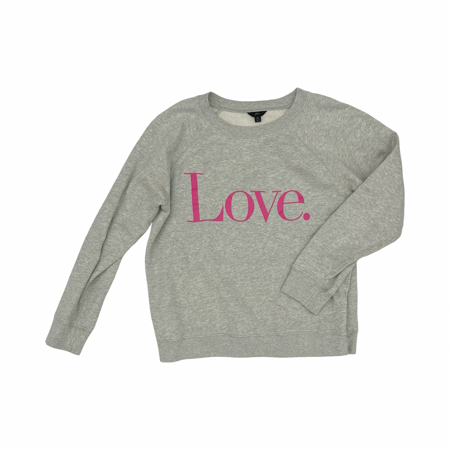 Sweatshirt Crewneck By J. Crew In Grey, Size:Xl