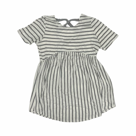 Mat Top Ss By Pink Blush In Grey & White, Size:L