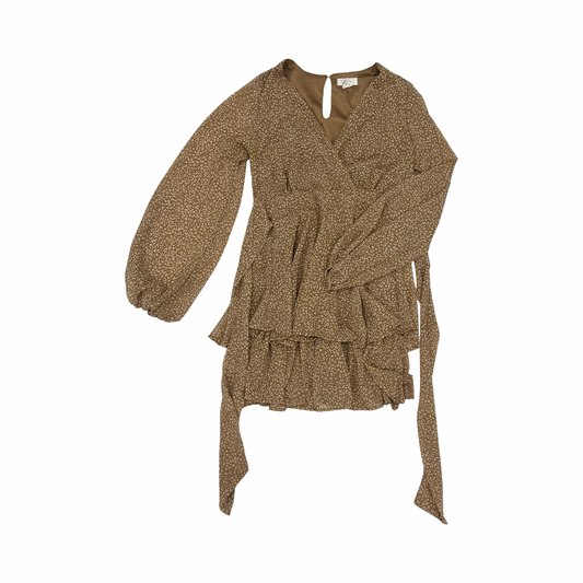 Dress Party Short By Japna In Brown, Size:S