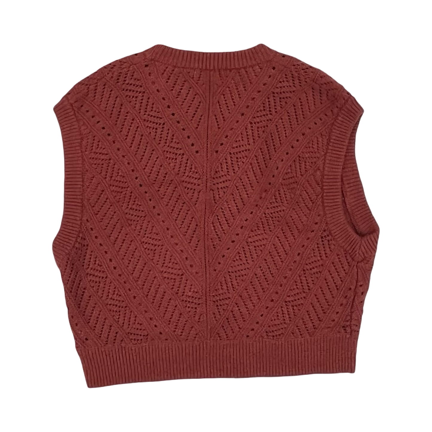 Vest Sweater By Marine Layer In Red, Size:L