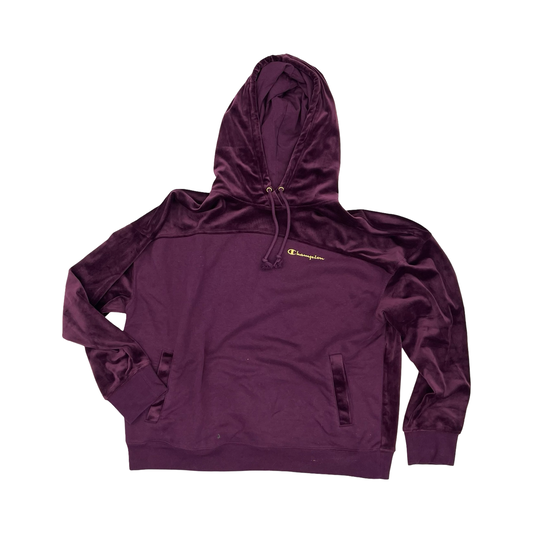 Athletic Sweatshirt Hoodie By Champagne In Purple, Size:Xl