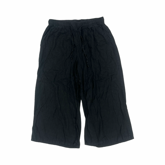 Pants Linen By Ava & Viv In Black, Size:Xxl