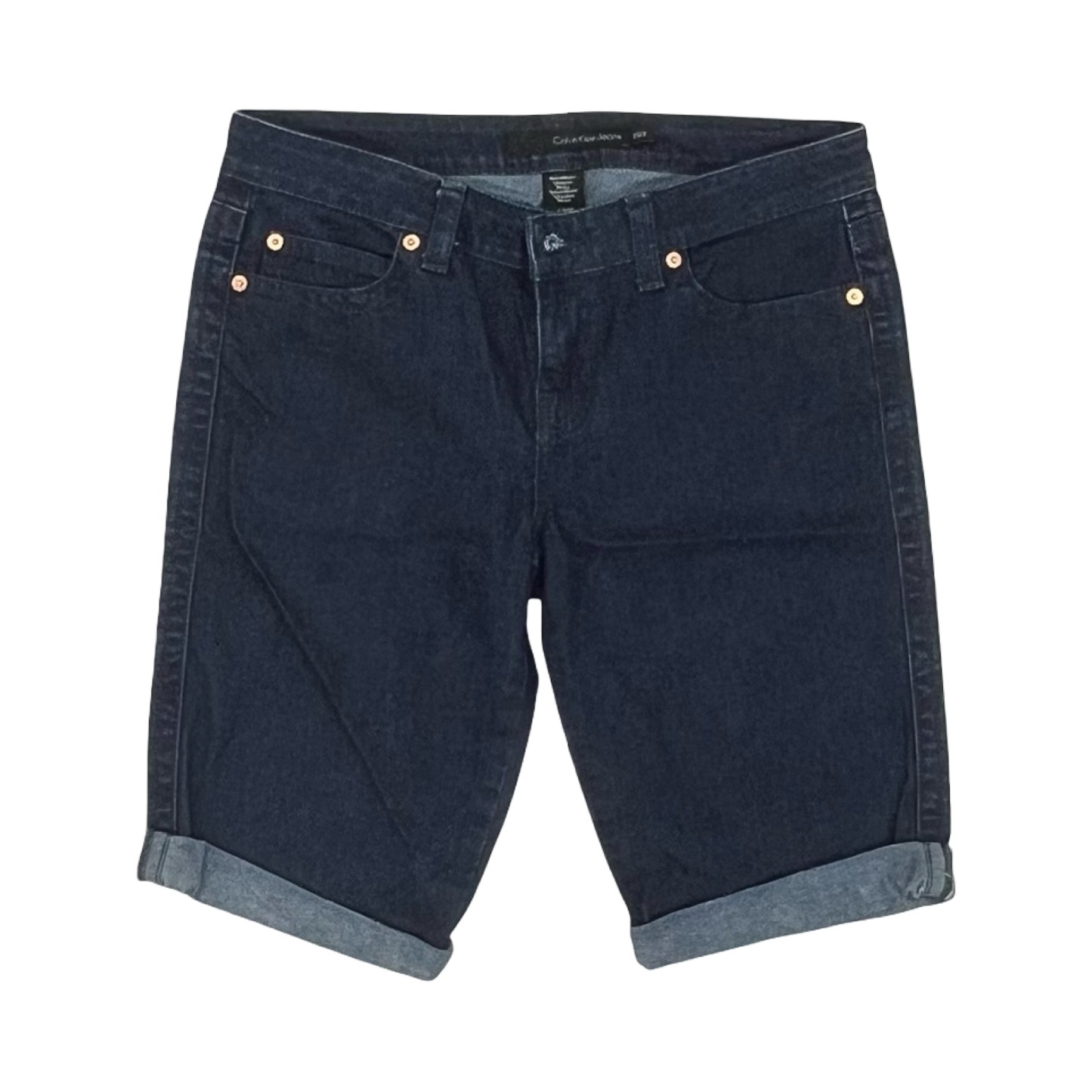 Shorts By Calvin Klein In Blue Denim, Size:8