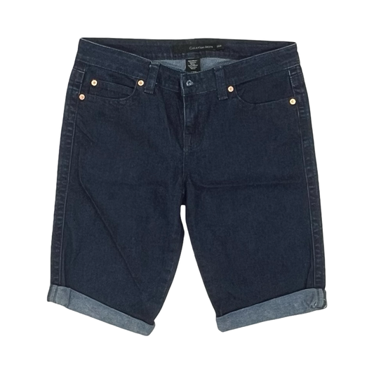 Shorts By Calvin Klein In Blue Denim, Size:8