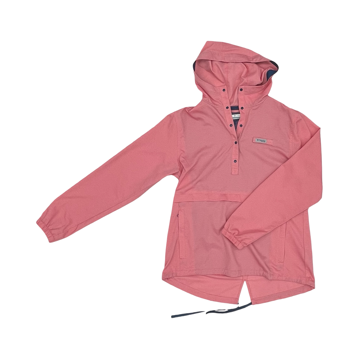 Athletic Top Ls Hoodie By Columbia In Blue & Pink, Size:S