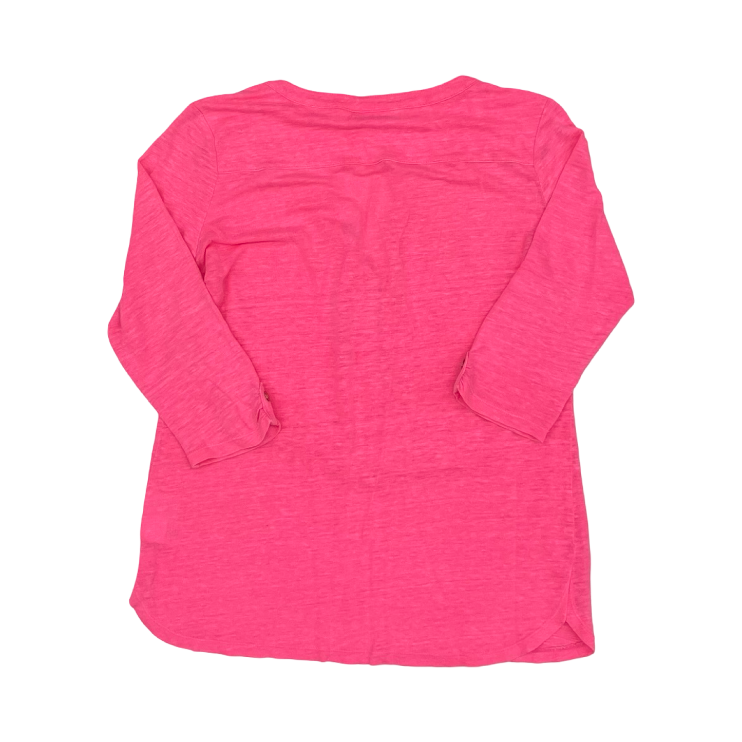 Top 3/4 Sleeve Designer By Lilly Pulitzer In Pink, Size:S