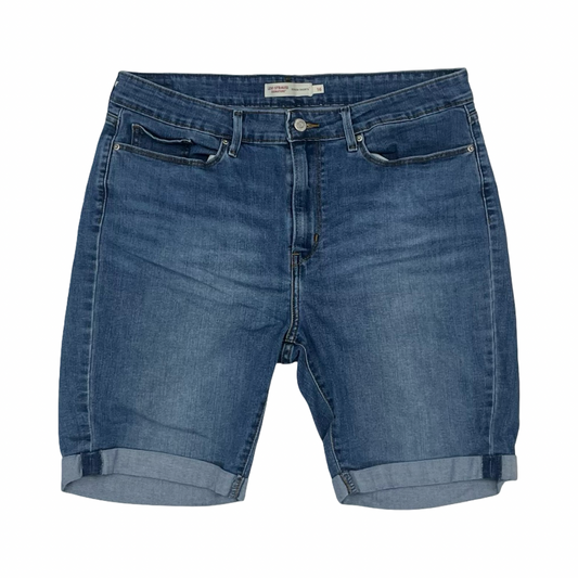Shorts By Levis In Blue Denim, Size:16
