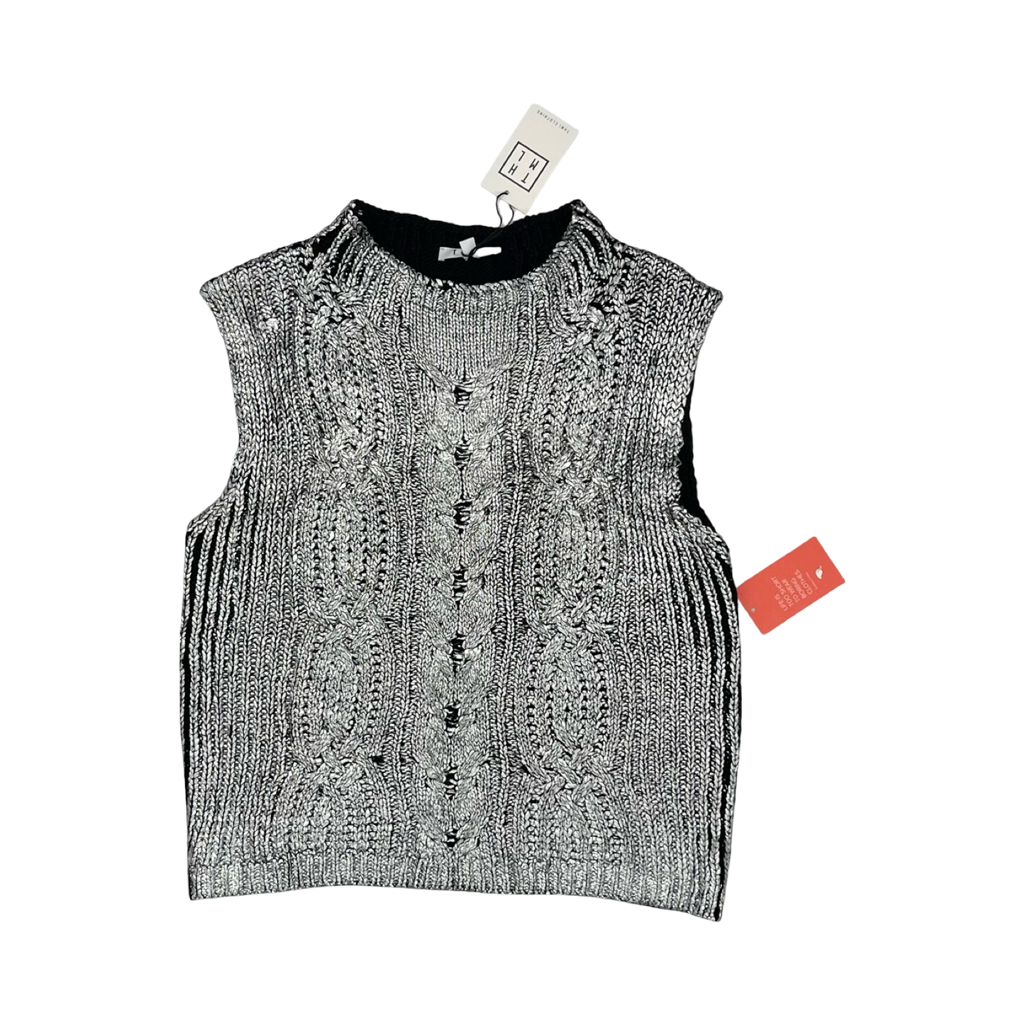 Top Sleeveless By Thml In Silver, Size:M