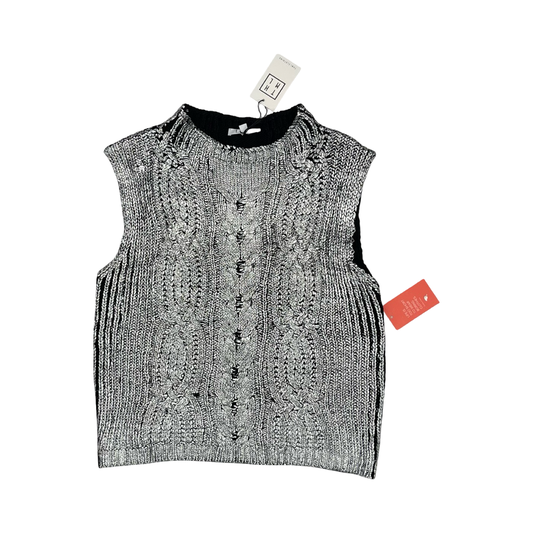 Top Sleeveless By Thml In Silver, Size:M