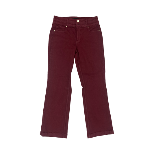 Jeans Straight By White House Black Market In Red Denim, Size:8