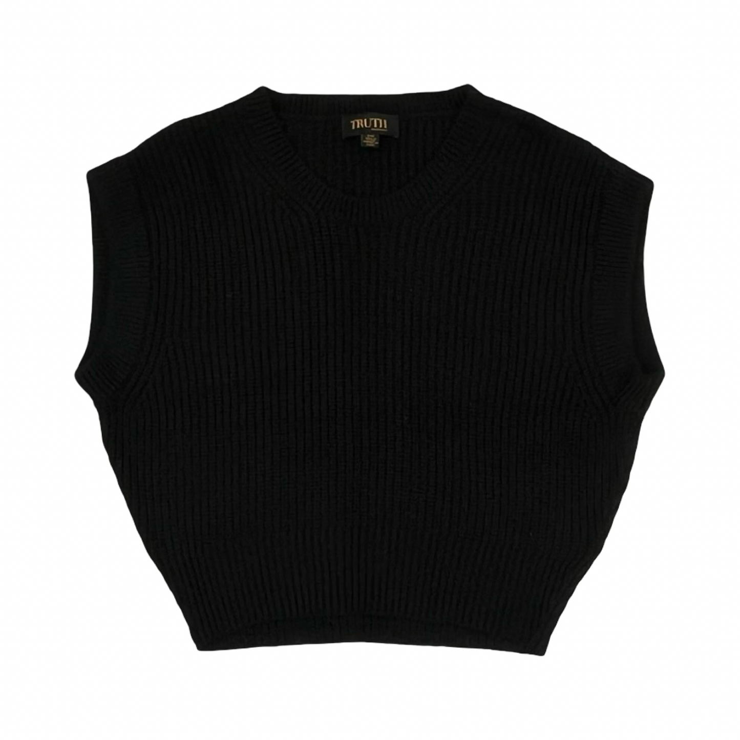 Vest Sweater By Truth In Black, Size:S