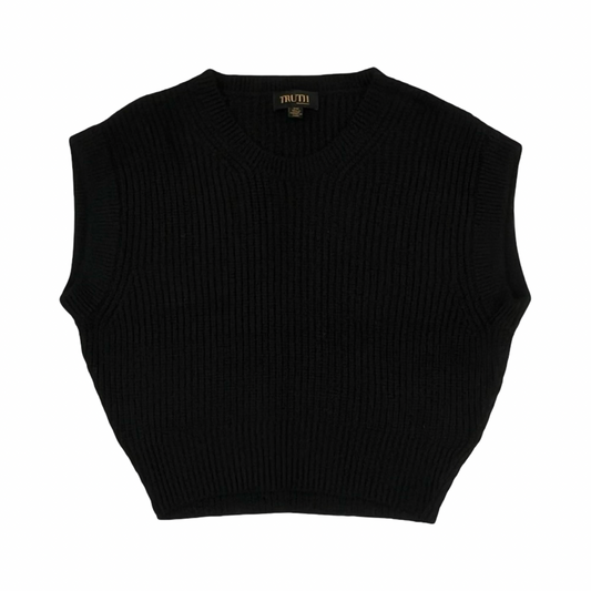 Vest Sweater By Truth In Black, Size:S