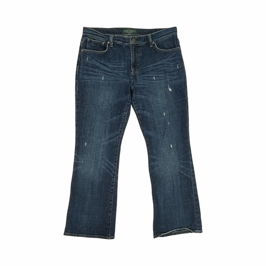 Jeans Boot Cut By Lauren By Ralph Lauren In Blue Denim, Size:12P