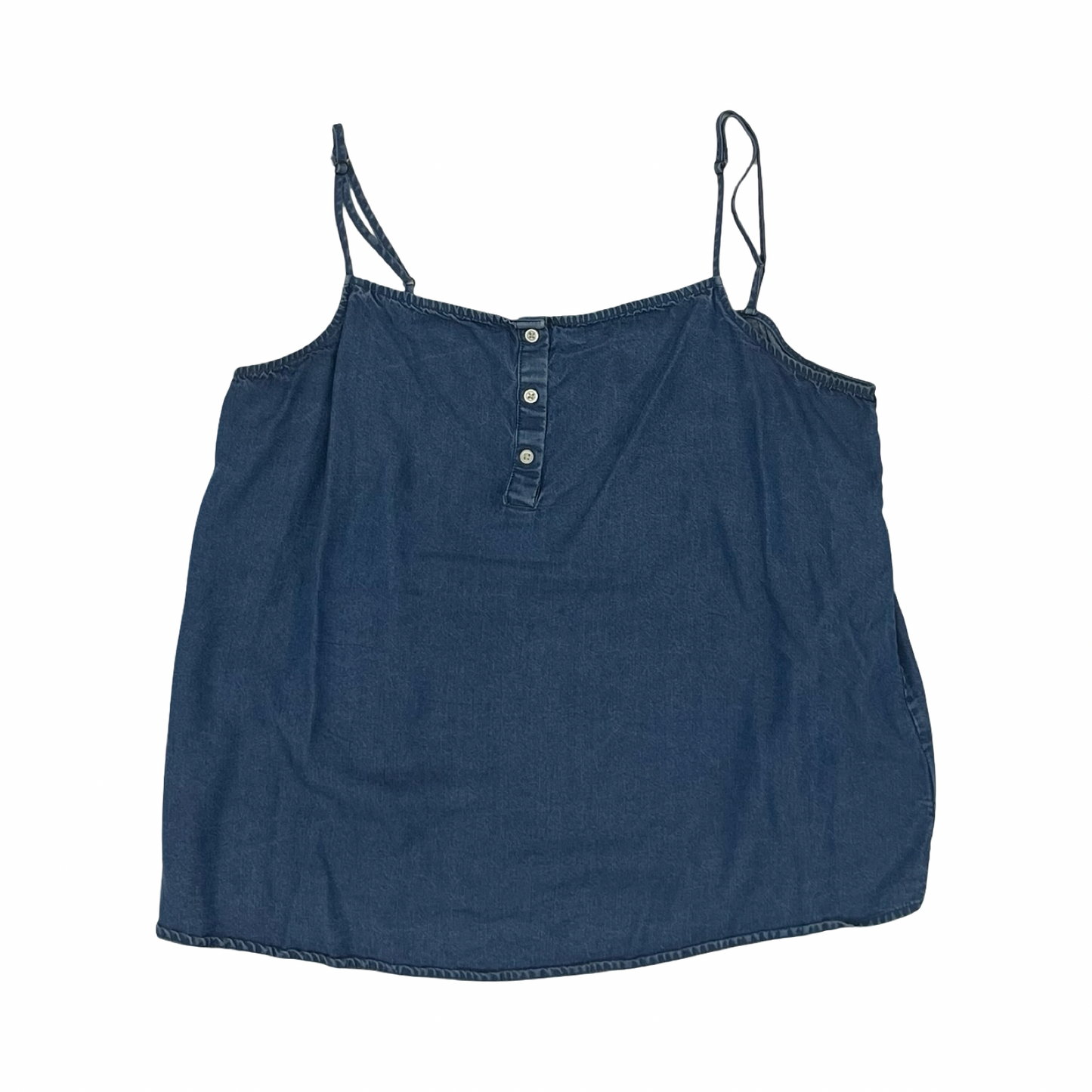 Tank Top By Gap In Blue Denim, Size:M
