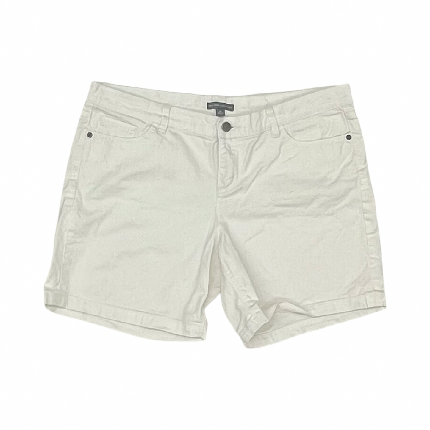 Shorts By New York And Co In White Denim, Size:12