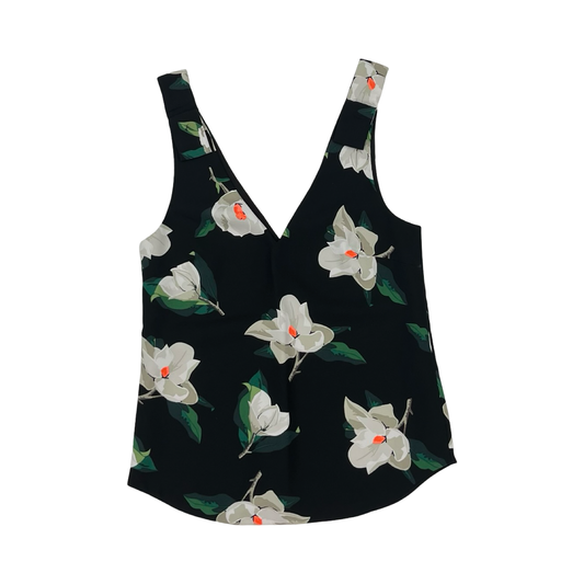 Blouse Sleeveless By Banana Republic In Floral Print, Size:Xs