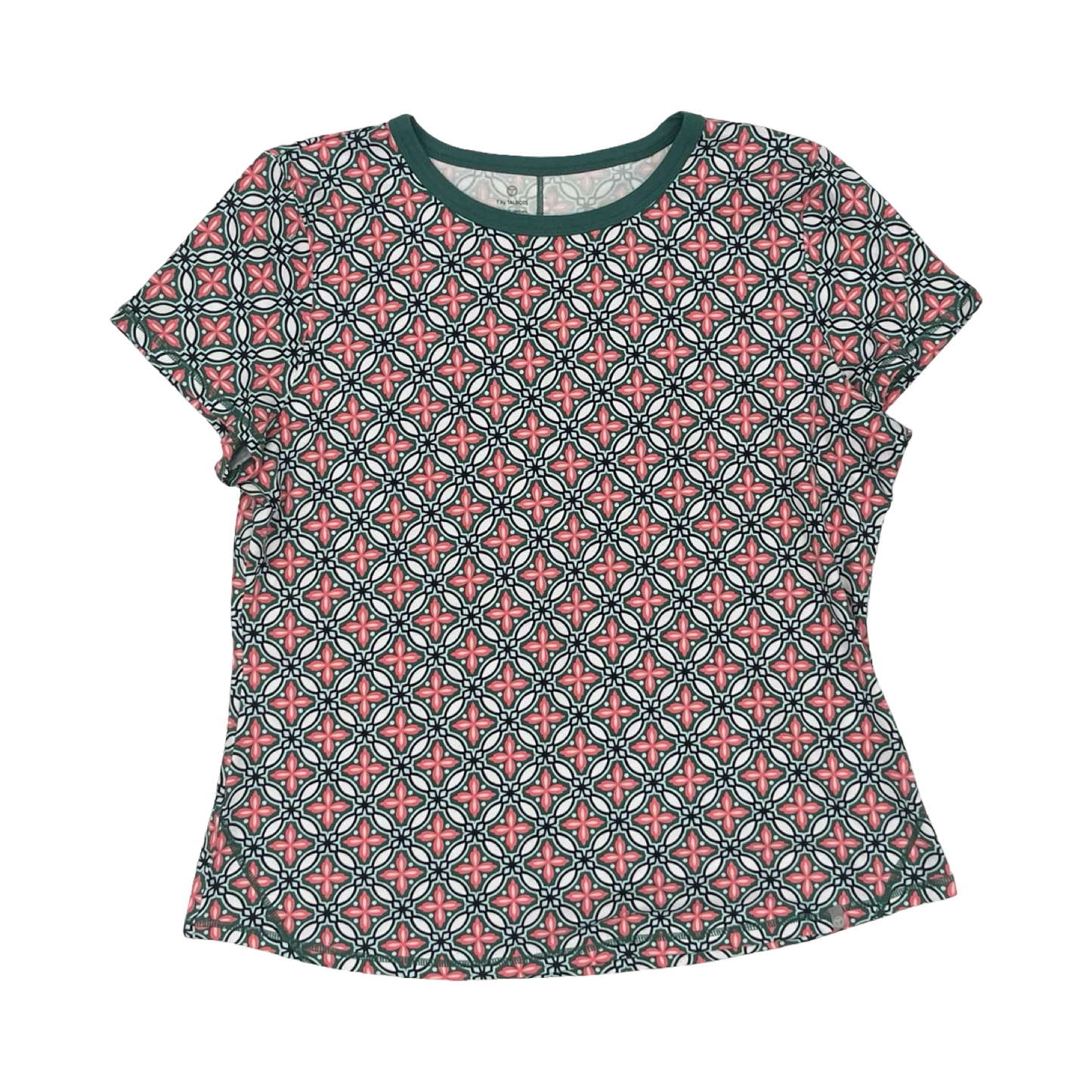 Top Ss By Talbots In Green & White, Size:Xlp