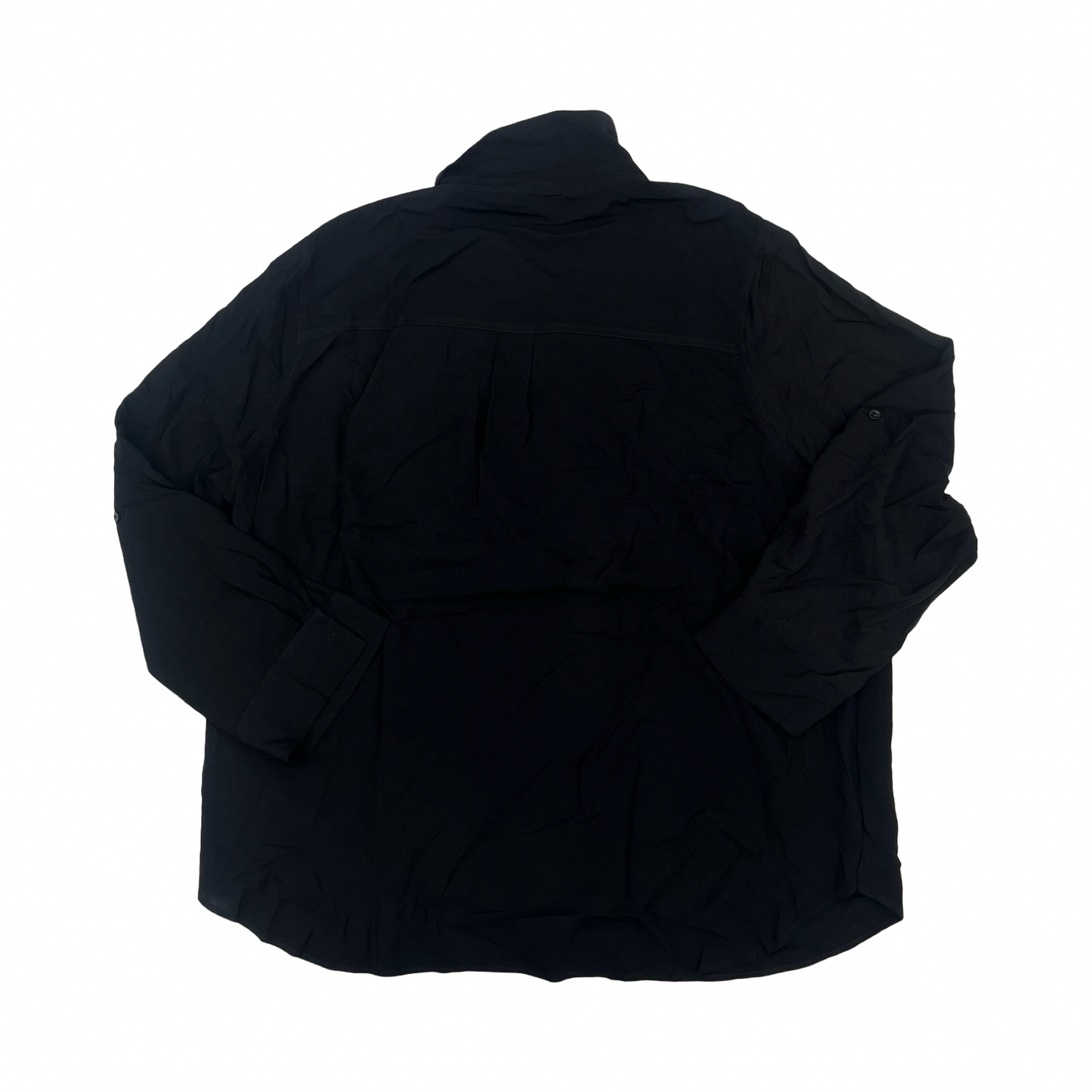 Blouse Ls By Clothes Mentor In Black, Size:3X