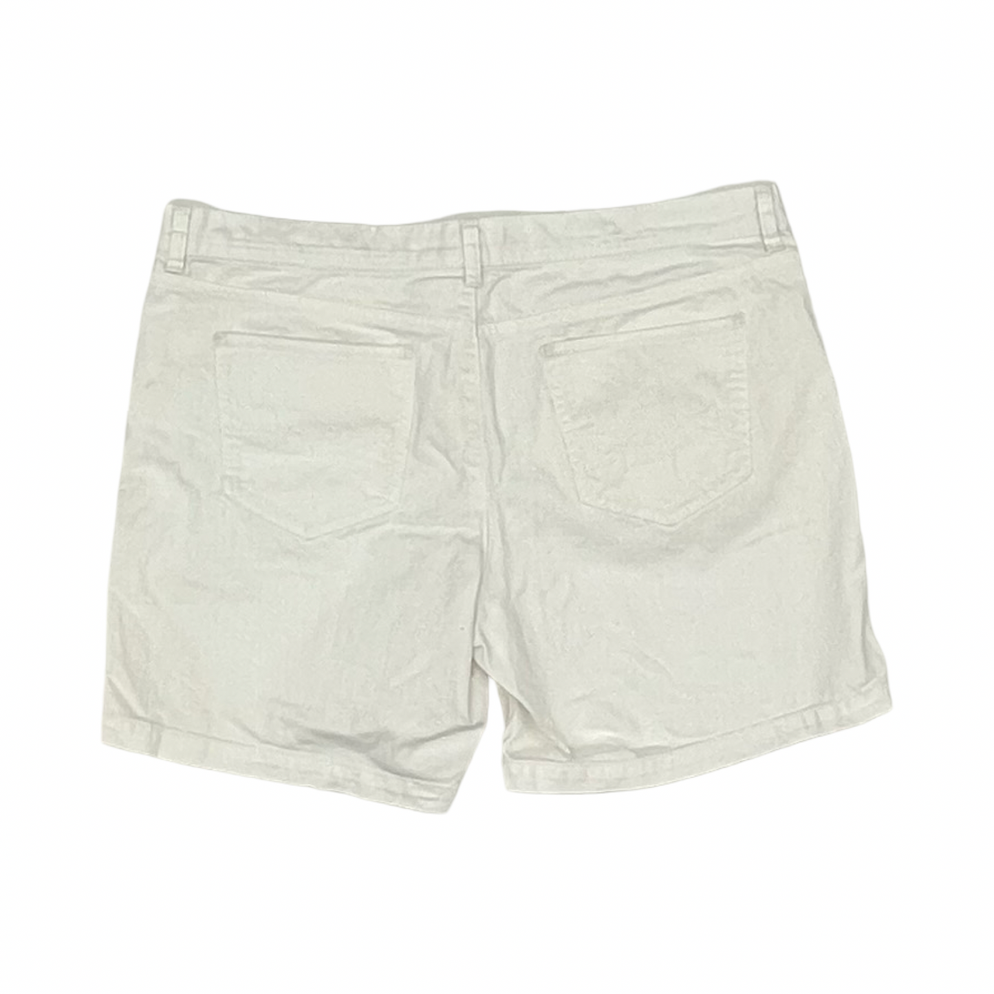 Shorts By New York And Co In White Denim, Size:12