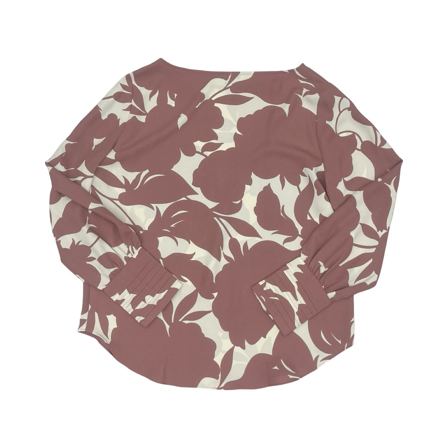 Blouse Ls By Ann Taylor In Mauve, Size:M