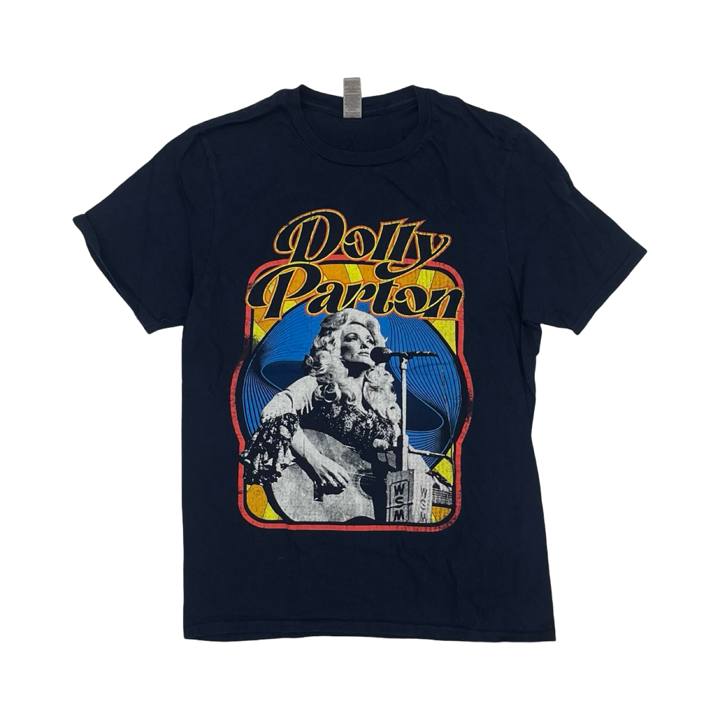 Top Ss By Gildan In Navy, Size:S